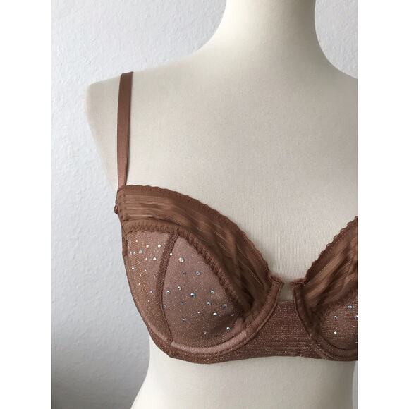 Fenty X Savage Garden of Eden Lingerie Nude Freckle Underwire Bra - Picture 2 of 5
